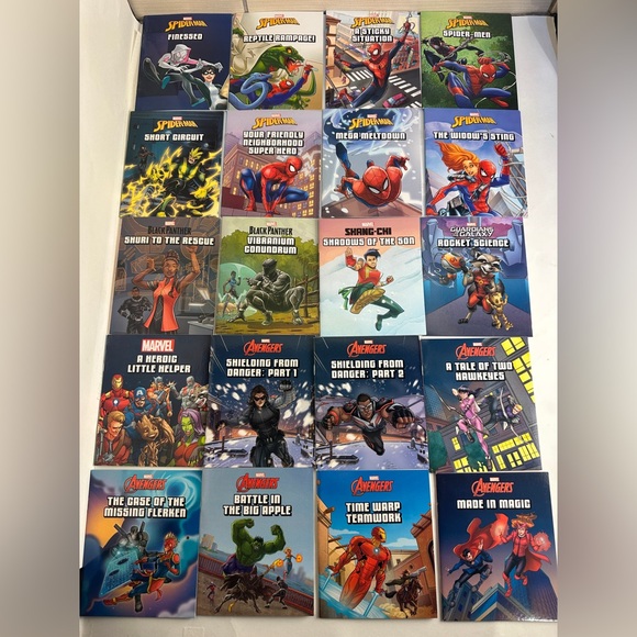 Marvel Spider-Man Avengers Autumn Publishing Children's Mini Reader Books Lot 20 - Picture 1 of 12
